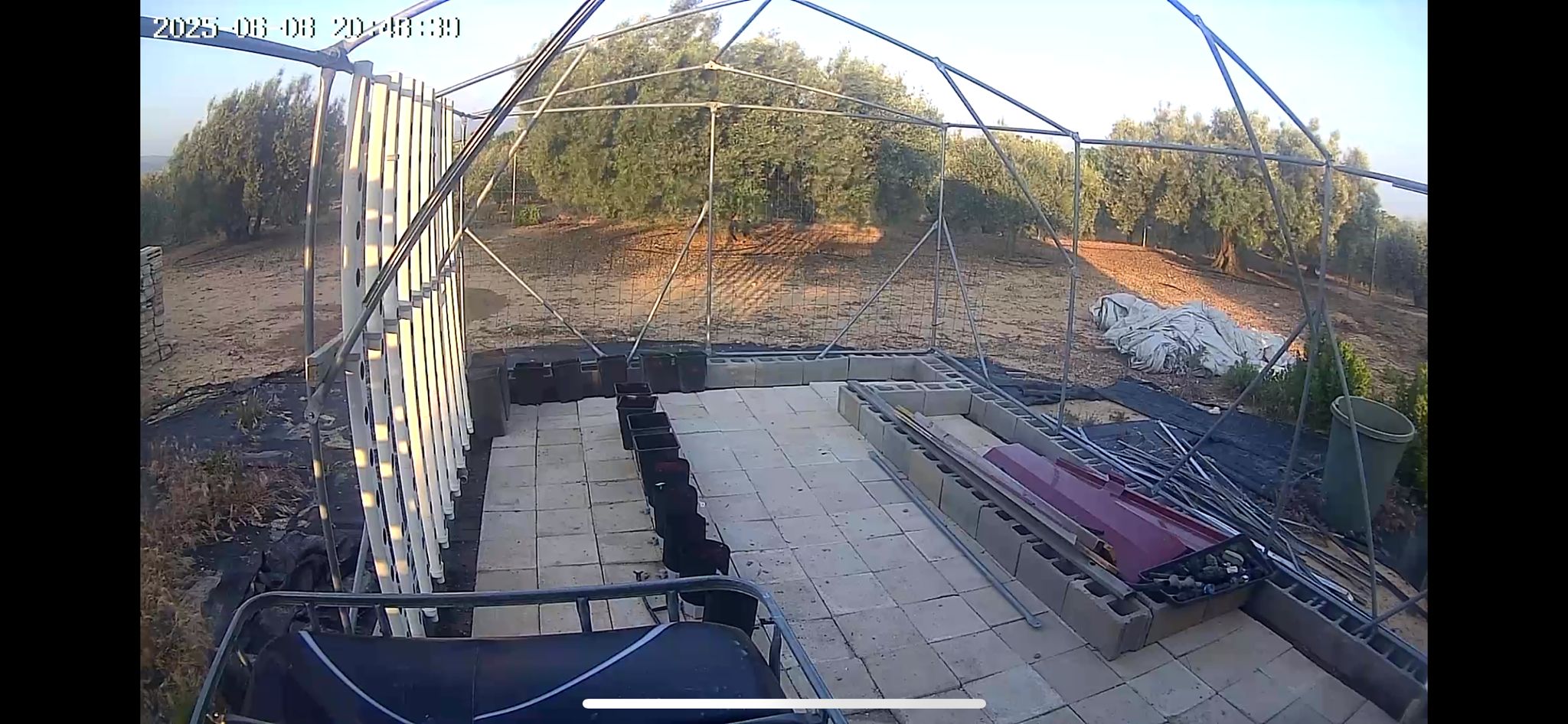 Progress on the irrigation system and general maintenance.