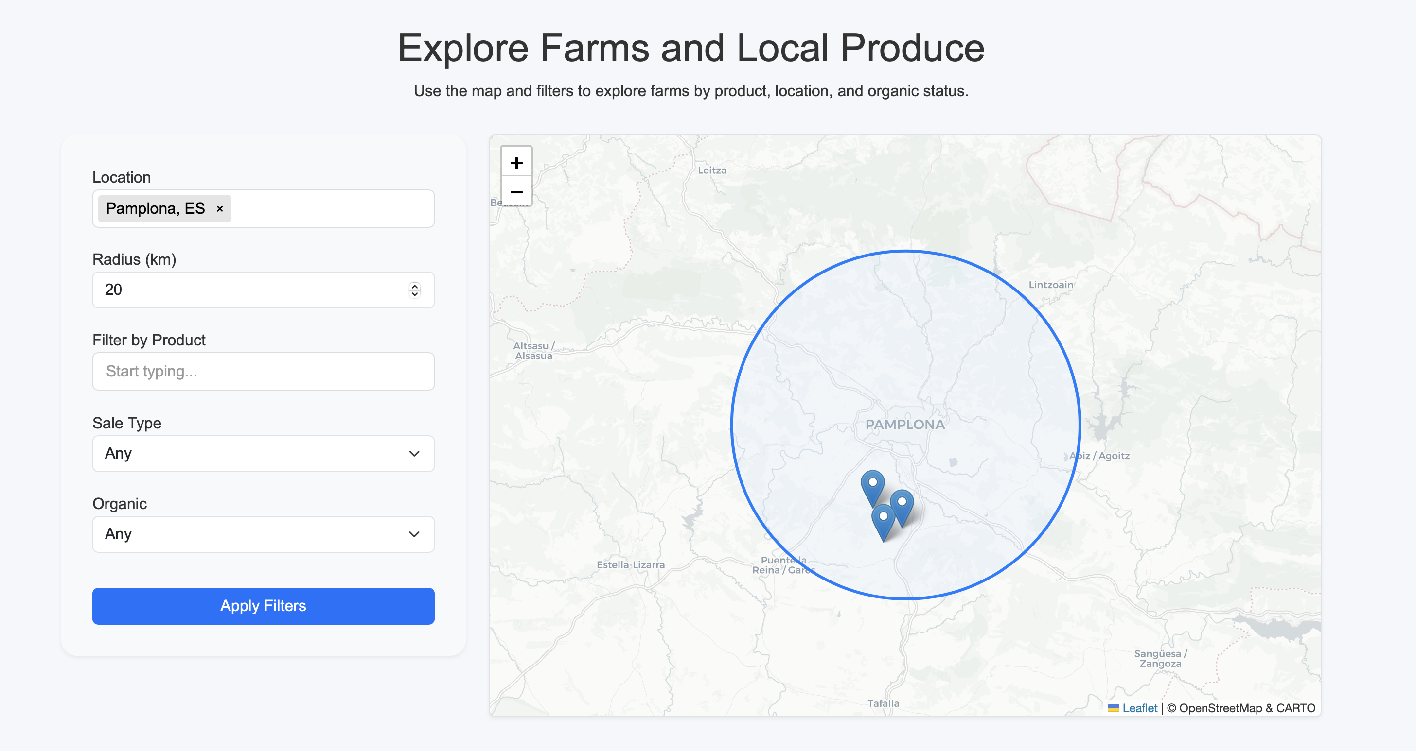 "AlimentaMapa" , your guide to local produce